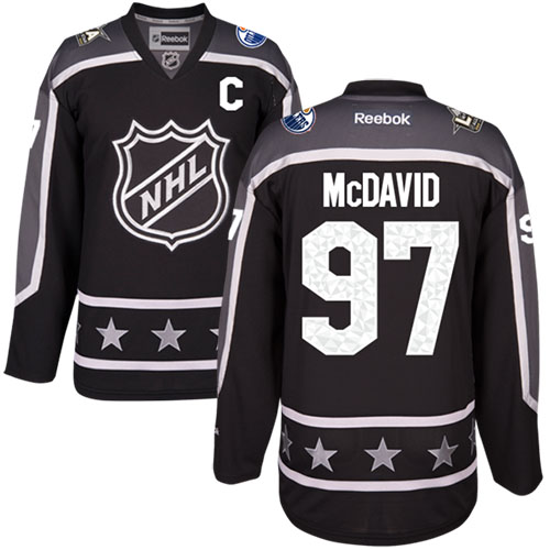 Oilers #97 Connor McDavid Black All-Star Pacific Division Stitched Youth NHL Jersey